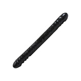 Double Header 18 Inch Veined Dong Black – Large Double-Ended Dong > Dildos > Double Dildos - Tophatter Daily Deals