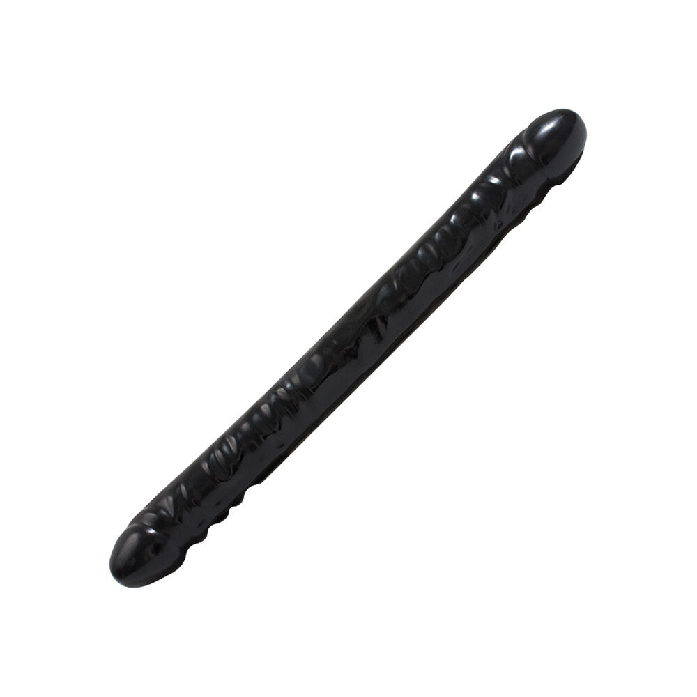 Double Header 18 Inch Veined Dong Black – Large Double-Ended Dong > Dildos > Double Dildos - Tophatter Daily Deals