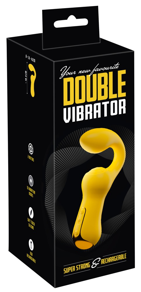 Double Vibrator Yellow Masturbator with 10 Vibration Modes and Flexible Vibro-Wings > Vibrators > Standard Vibrators - Tophatter Daily Deals