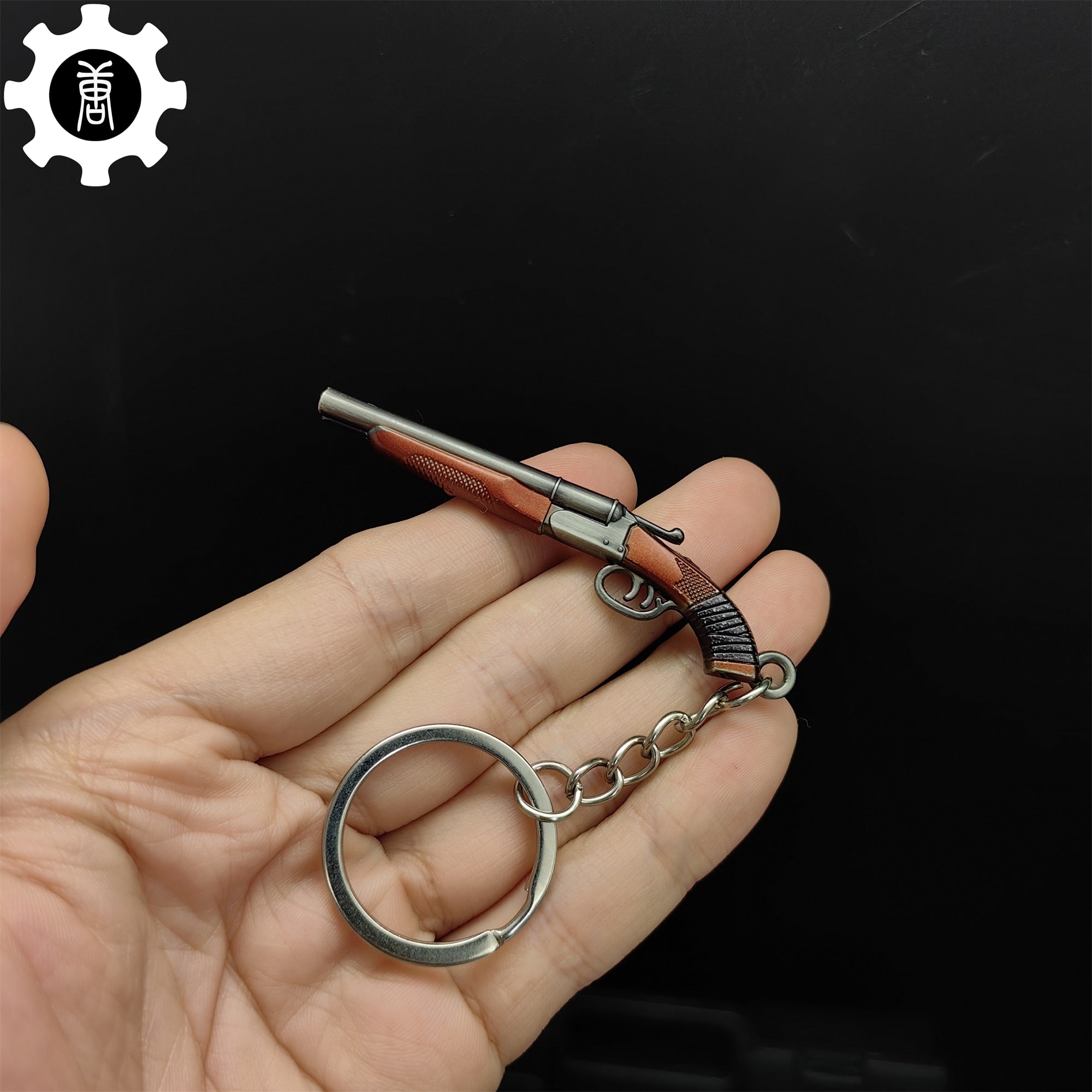 Metal Double Barrel Sawed-off Shotgun Mini Keychain - Tophatter Daily Deals