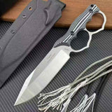 Double Heart Loop Fixed Blade Knife - Tophatter Daily Deals