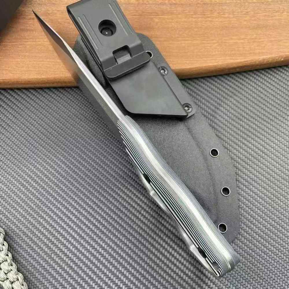 Double Heart Loop Fixed Blade Knife - Tophatter Daily Deals