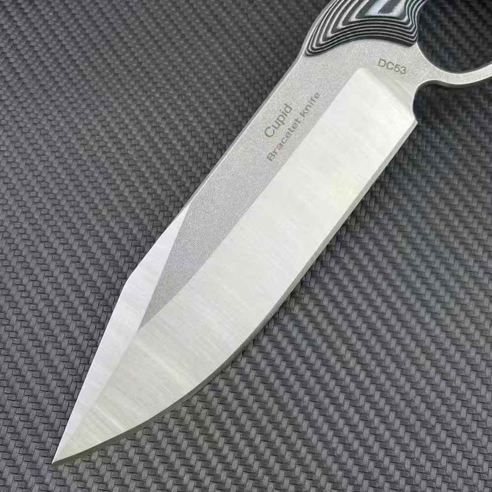 Double Heart Loop Fixed Blade Knife - Tophatter Daily Deals