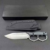 Double Heart Loop Fixed Blade Knife - Tophatter Daily Deals