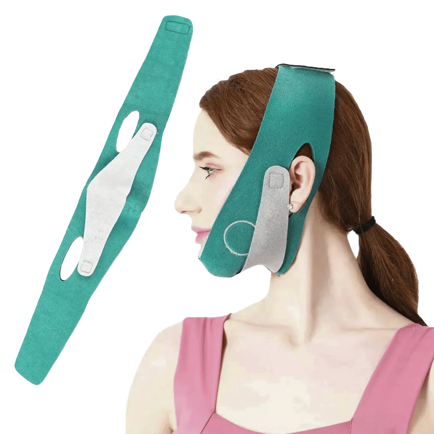 Double Chin Strap - V-Line Face Slimming Mask Chin Lift Up Cheek Belt Face Slim Strap Band Personal Care - Tophatter Daily Deals