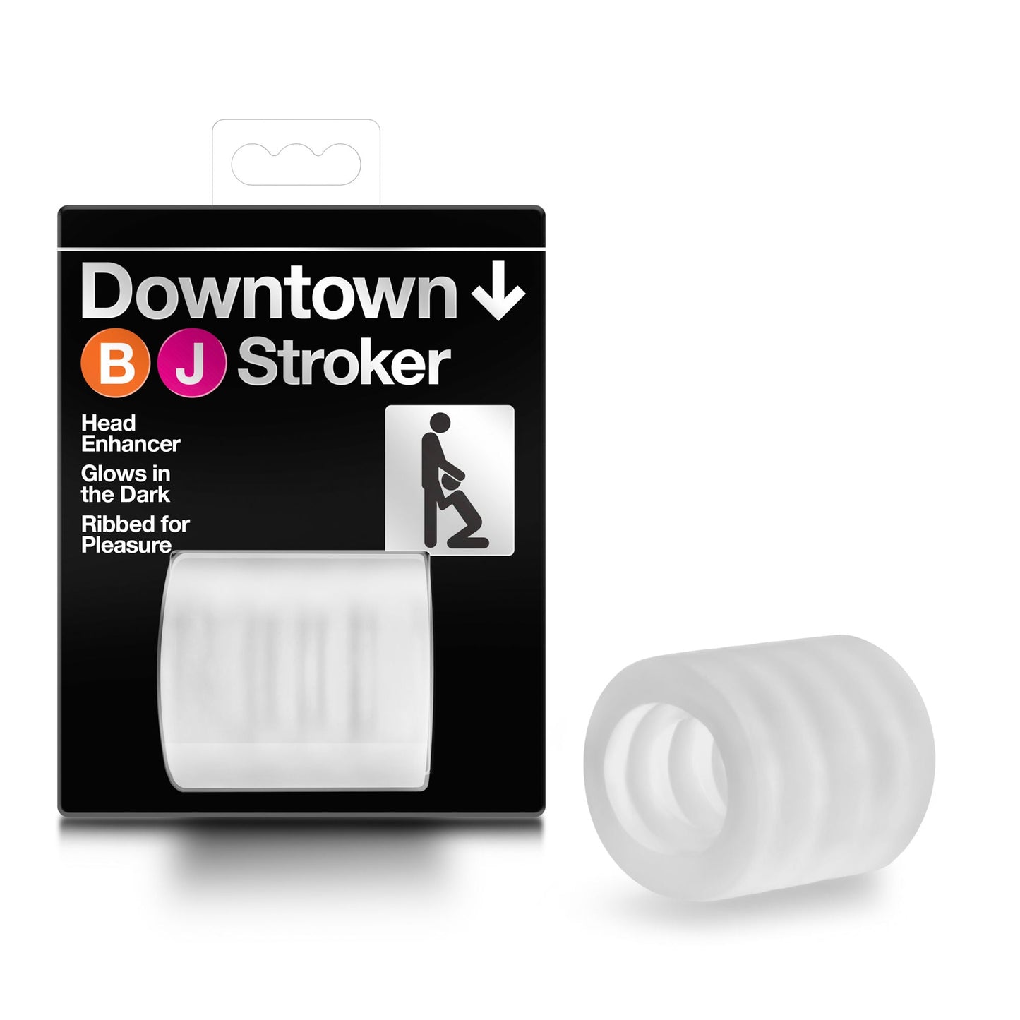 Downtown BJ Stroker Male Masturbation Sleeve Clear Design > Sex Toys For Men > Masturbators > Manual - Tophatter Daily Deals