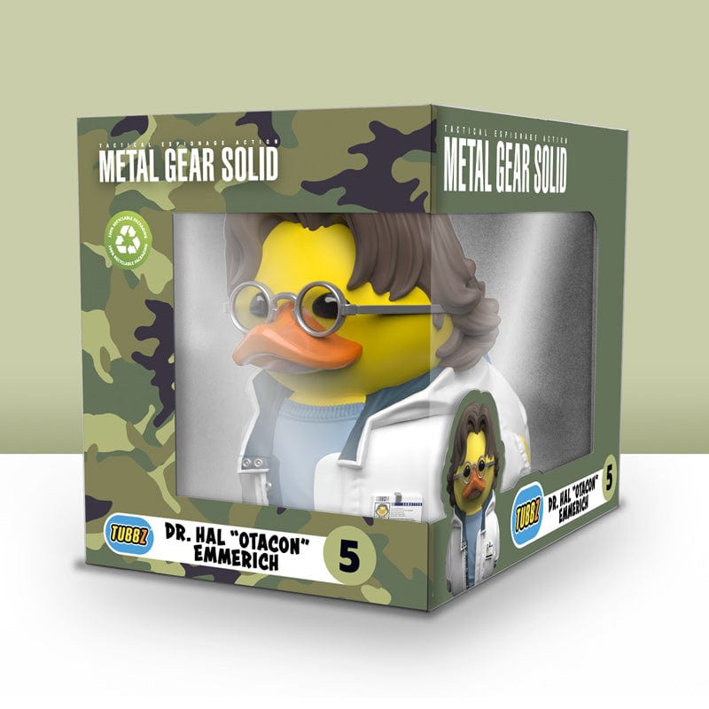 Metal Gear: Solid Dr. Hal “Otacon” Emmerich TUBBZ (Boxed Edition) TUBBZ Collectible Duck - Tophatter Daily Deals