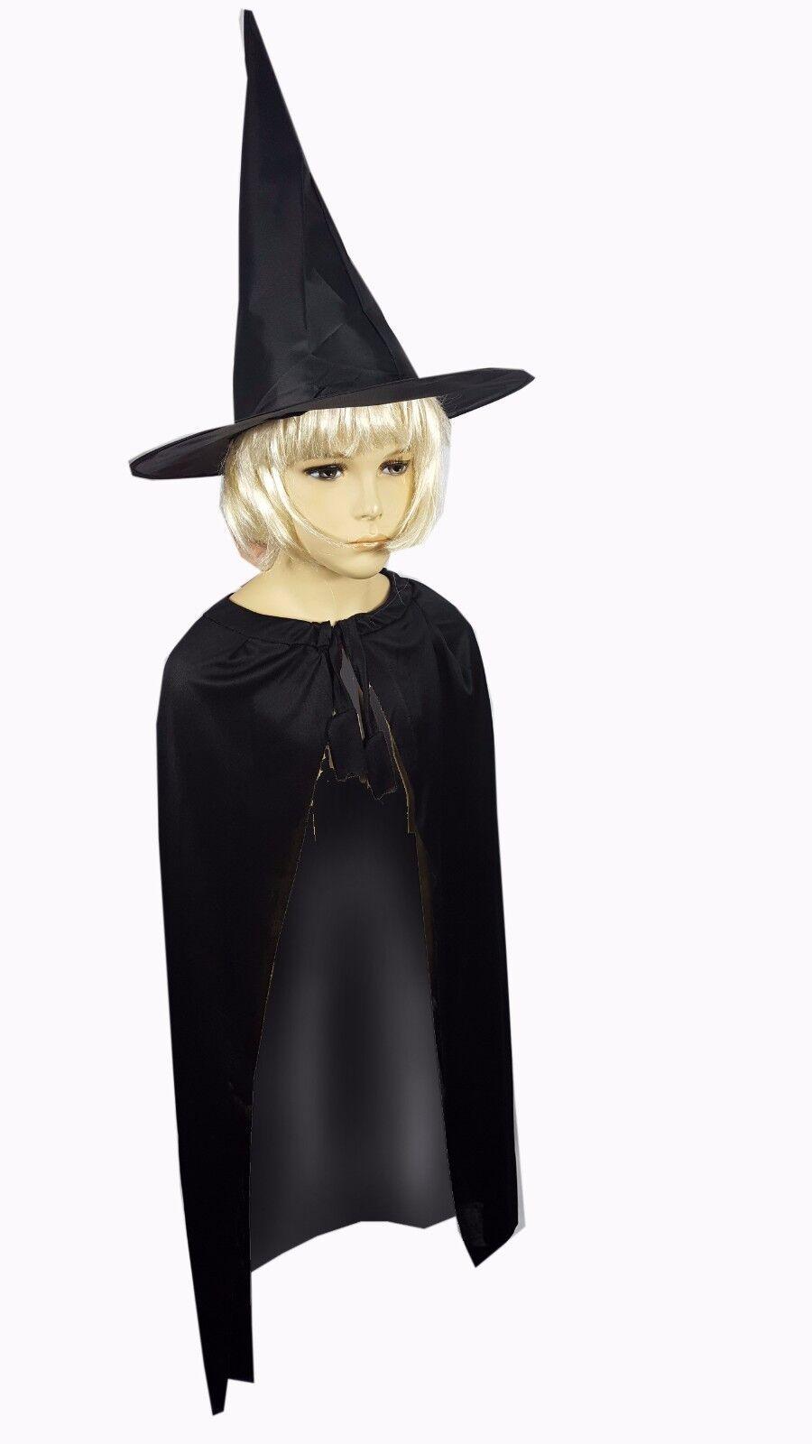 Dracula Clothing UK - Girls Witches Cape & Hat Ladies Halloween Cloak Costume Festive & Franchise - Tophatter Daily Deals