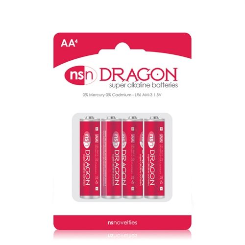 Dragon AAA Alkaline Batteries 4 Pack – Long-Lasting Power Pack Batteries > Essentials > Batteries - Tophatter Daily Deals