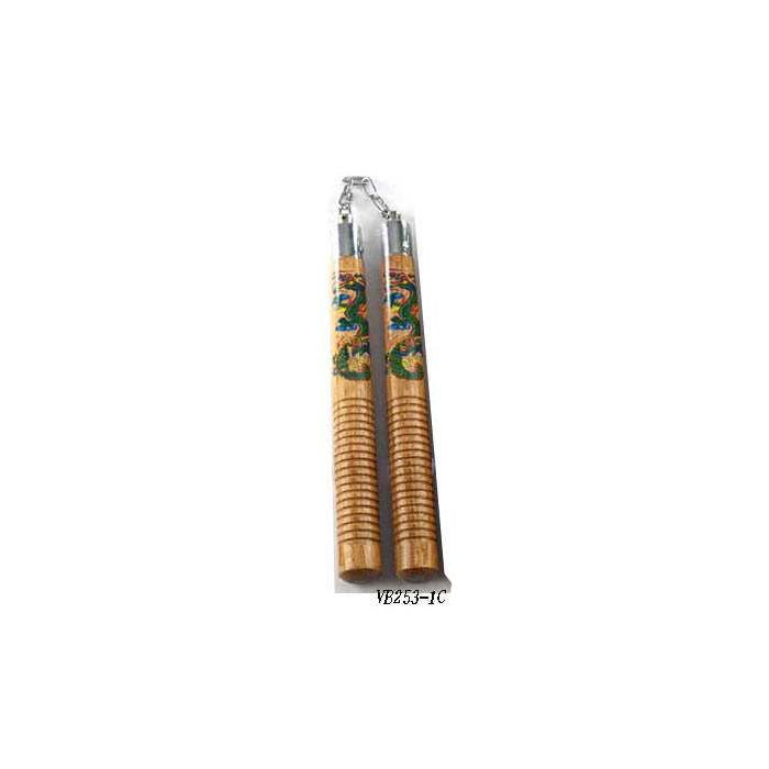 Nunchaku (Nunchuk) - Classic Dragon (Wood) Nunchucks - Tophatter Daily Deals