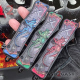 Delta Force OTF Automatic Knife Blue Dragon's Fury - 4 Blade Options Knife-OTF - Tophatter Daily Deals