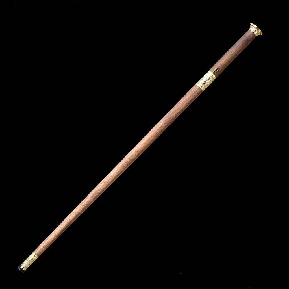 Dragon Pattern Alloy Gold Stainless Steel Cane Sword - Tophatter Daily Deals