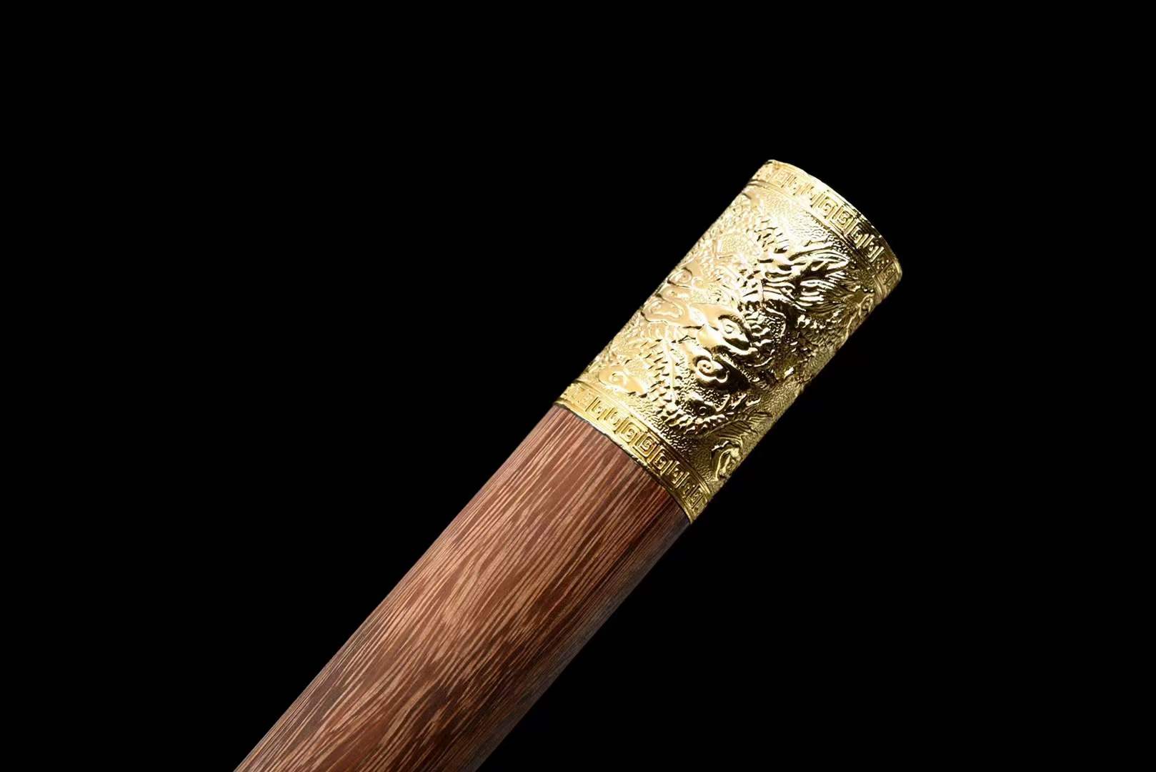 Dragon Pattern Alloy Gold Stainless Steel Cane Sword - Tophatter Daily Deals