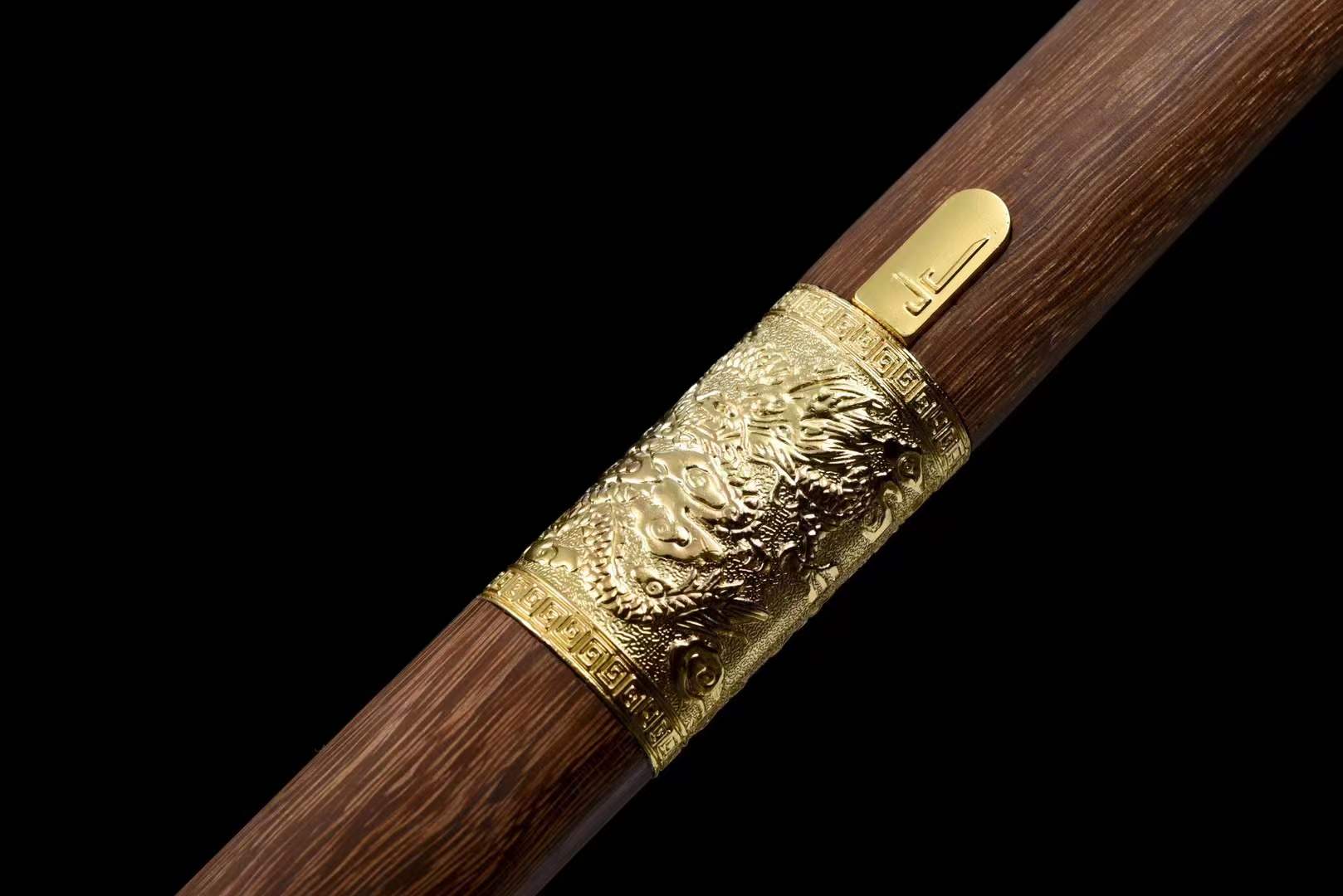 Dragon Pattern Alloy Gold Stainless Steel Cane Sword - Tophatter Daily Deals