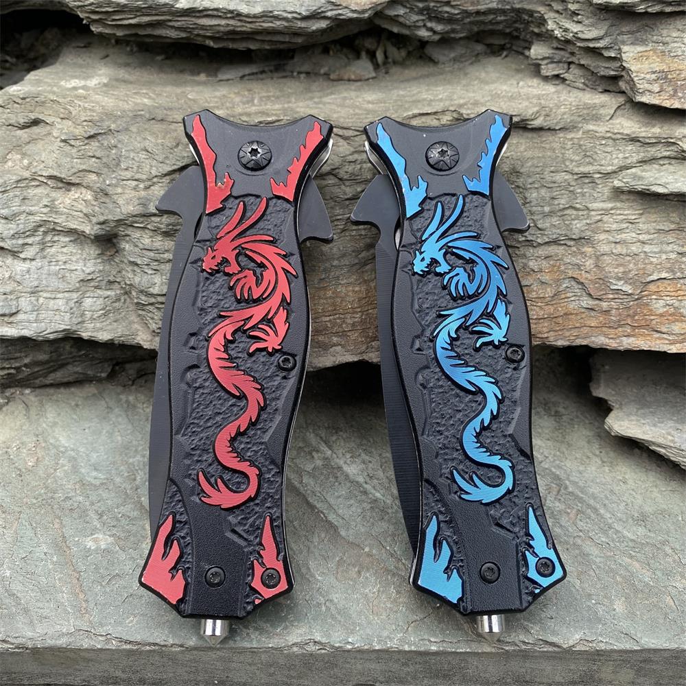 Dragon Totem Skeleton Folding Knife - Tophatter Daily Deals