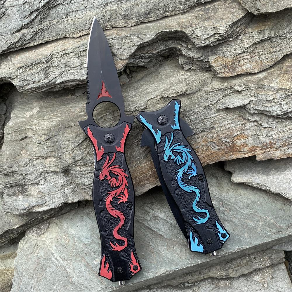 Dragon Totem Skeleton Folding Knife - Tophatter Daily Deals