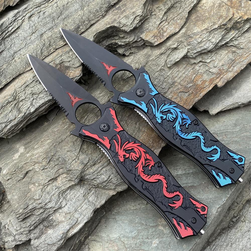 Dragon Totem Skeleton Folding Knife - Tophatter Daily Deals