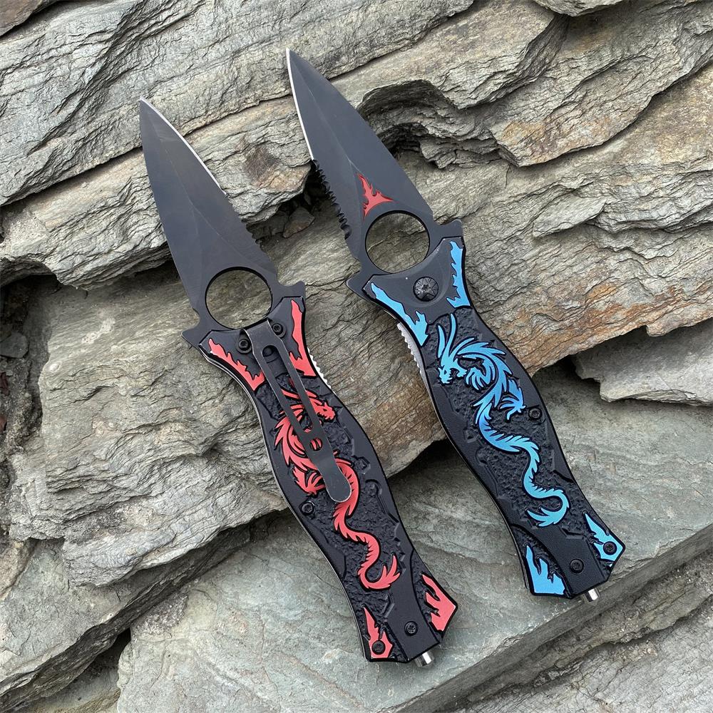 Dragon Totem Skeleton Folding Knife - Tophatter Daily Deals