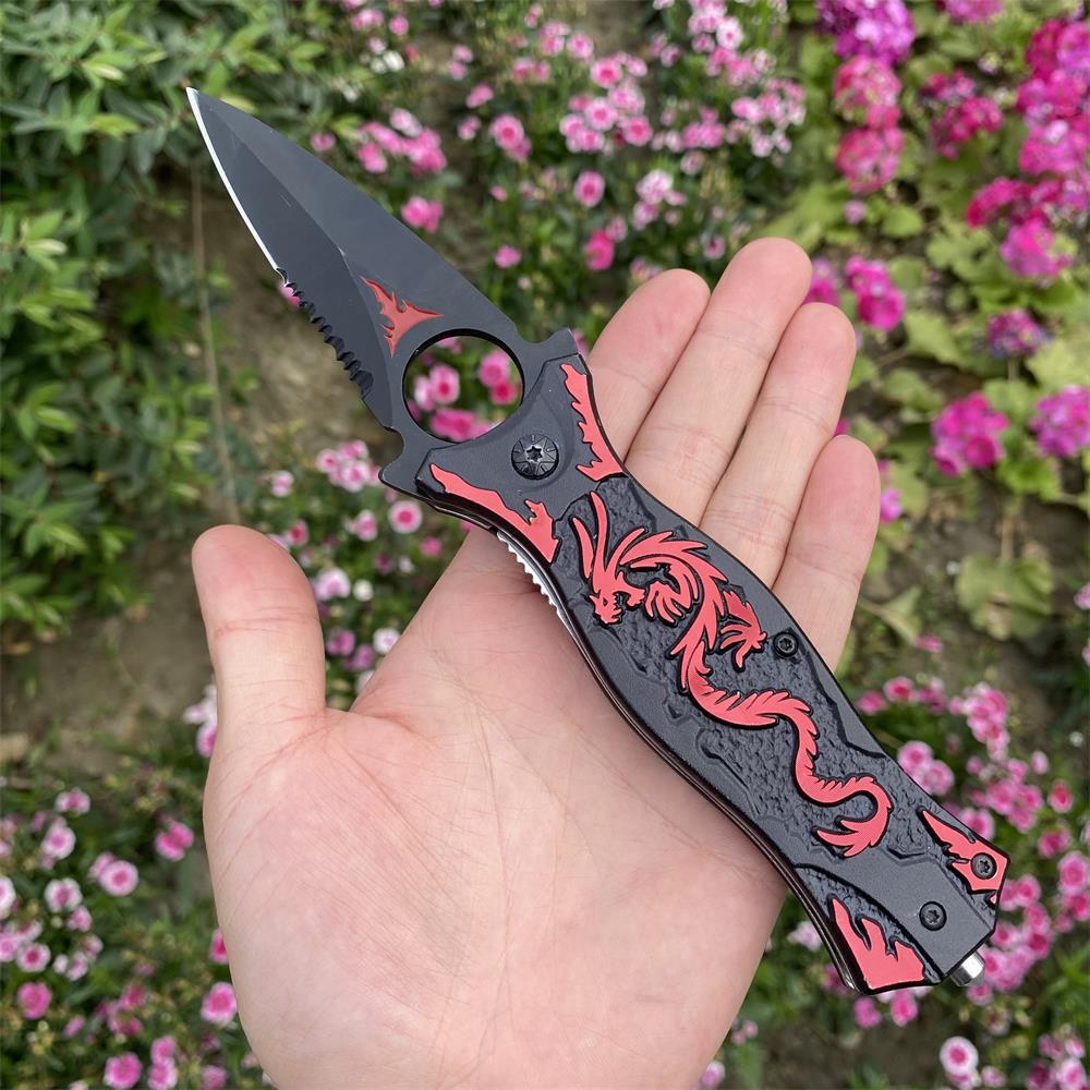 Dragon Totem Skeleton Folding Knife - Tophatter Daily Deals