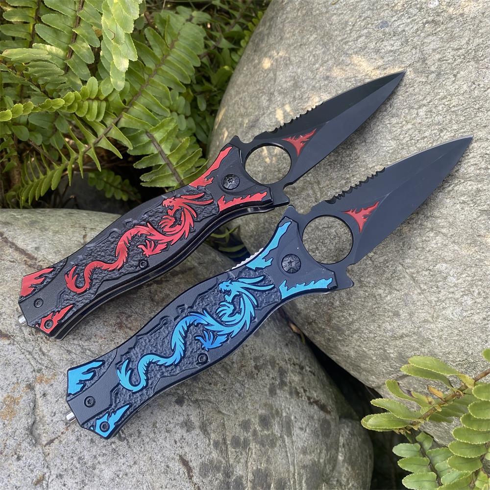 Dragon Totem Skeleton Folding Knife - Tophatter Daily Deals
