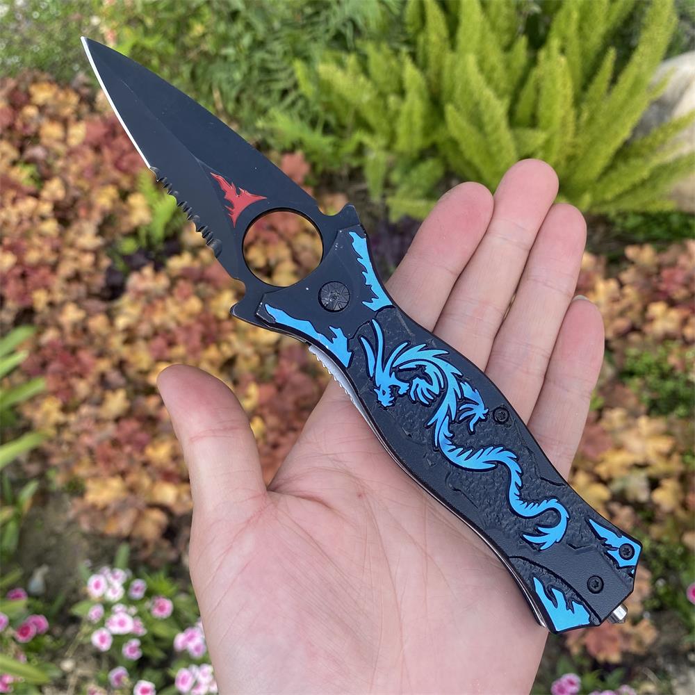 Dragon Totem Skeleton Folding Knife - Tophatter Daily Deals