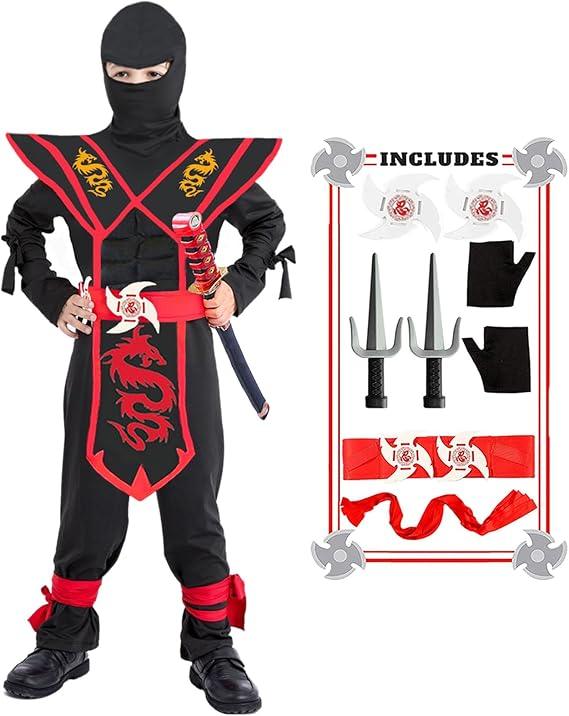 Halloween Ninja Costume - Cosplay Ninja Costumes Dragon Ninja Muscle Costume Best Children Gifts Festive & Franchise - Tophatter Daily Deals