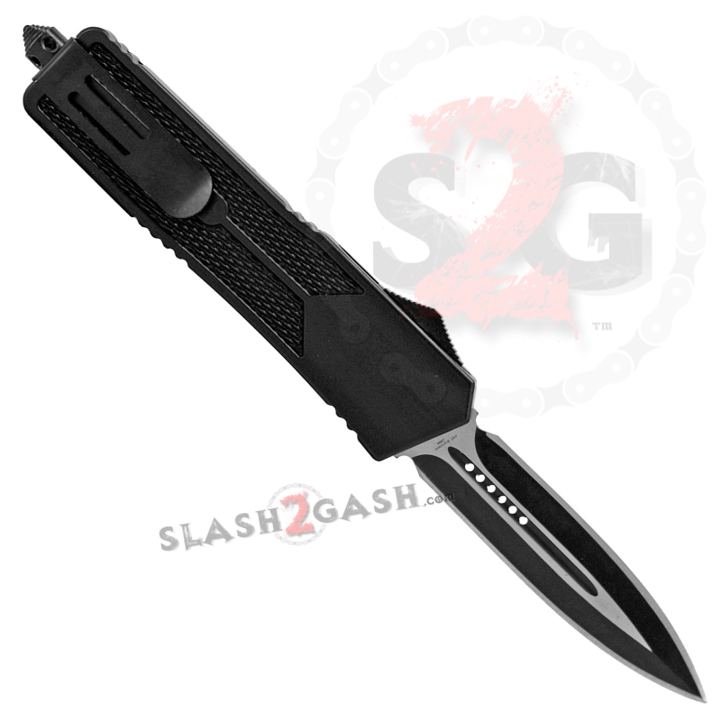Dragon OTF Knife Titanium Rainbow Automatic Out The Front Switchblade Knife-OTF - Tophatter Daily Deals