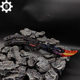 Game Butterfly Knife Dragonfire Pattern Metal Balisong Trainer - Tophatter Daily Deals