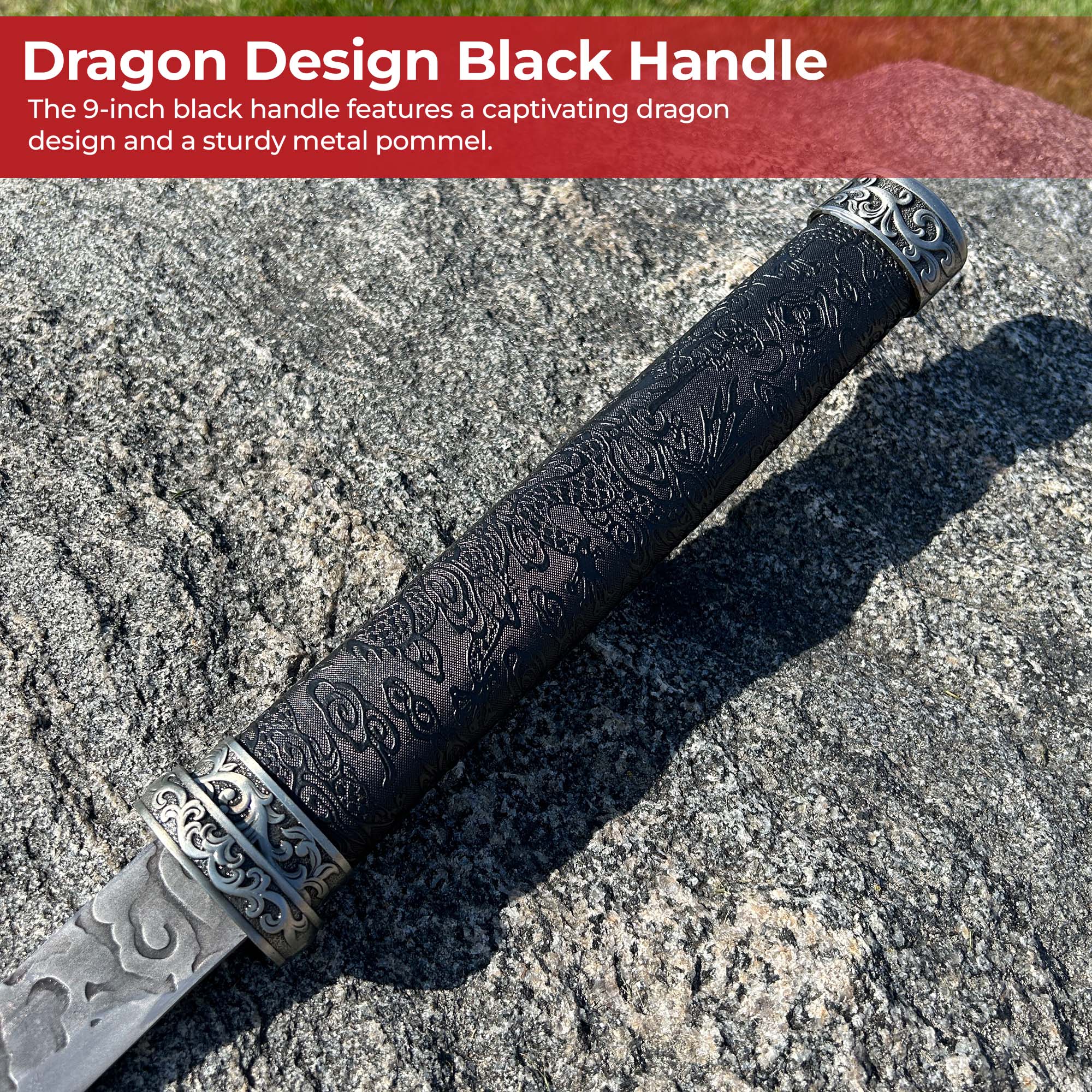 Dragon’s Lair Handforged Japanese Ninjato Sword Swords - Tophatter Daily Deals
