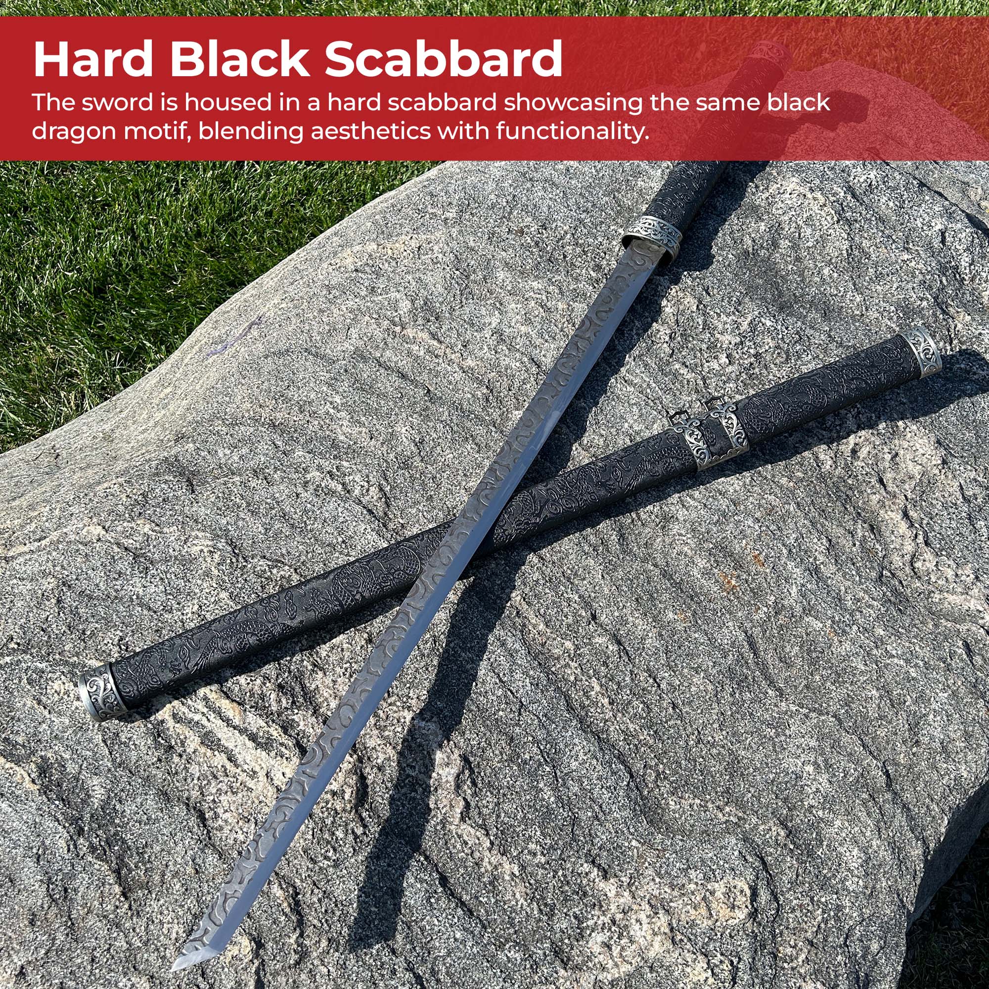Dragon’s Lair Handforged Japanese Ninjato Sword Swords - Tophatter Daily Deals