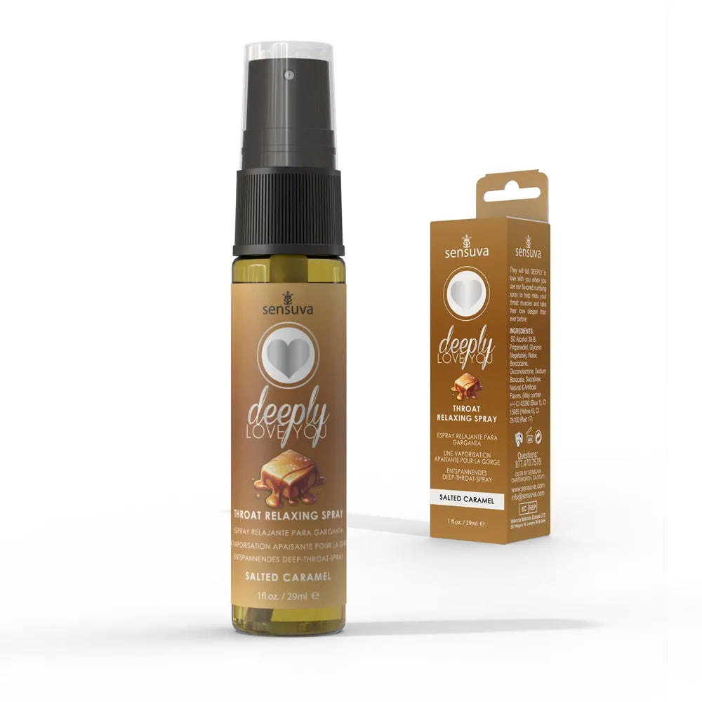 Sensuva Deeply Love You Throat Relaxing Spray – Salted Caramel / Spearmint Flavored Spray > Lube > Oral Gels & Sprays - Tophatter Daily Deals