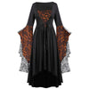 Dress Trumpet Sleeve Long Plus Size | Vintage Witch Vampire Dress halloween - Tophatter Daily Deals