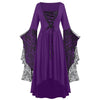 Dress Trumpet Sleeve Long Plus Size | Vintage Witch Vampire Dress halloween - Tophatter Daily Deals