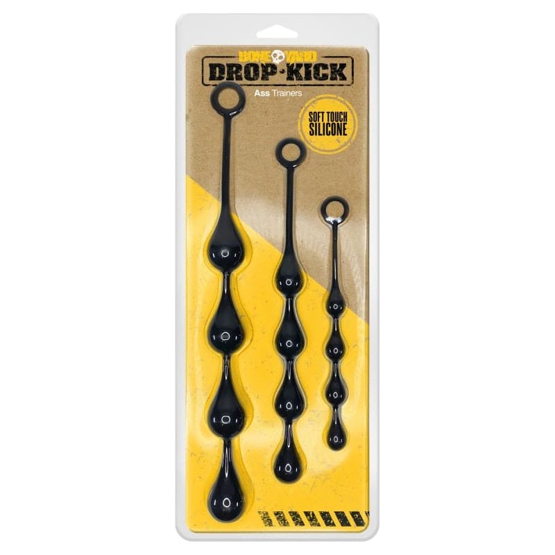 Drop Kick Silicone Beginner Ass Training Kit Three Piece Set > Anal Range > Anal Beads - Tophatter Daily Deals