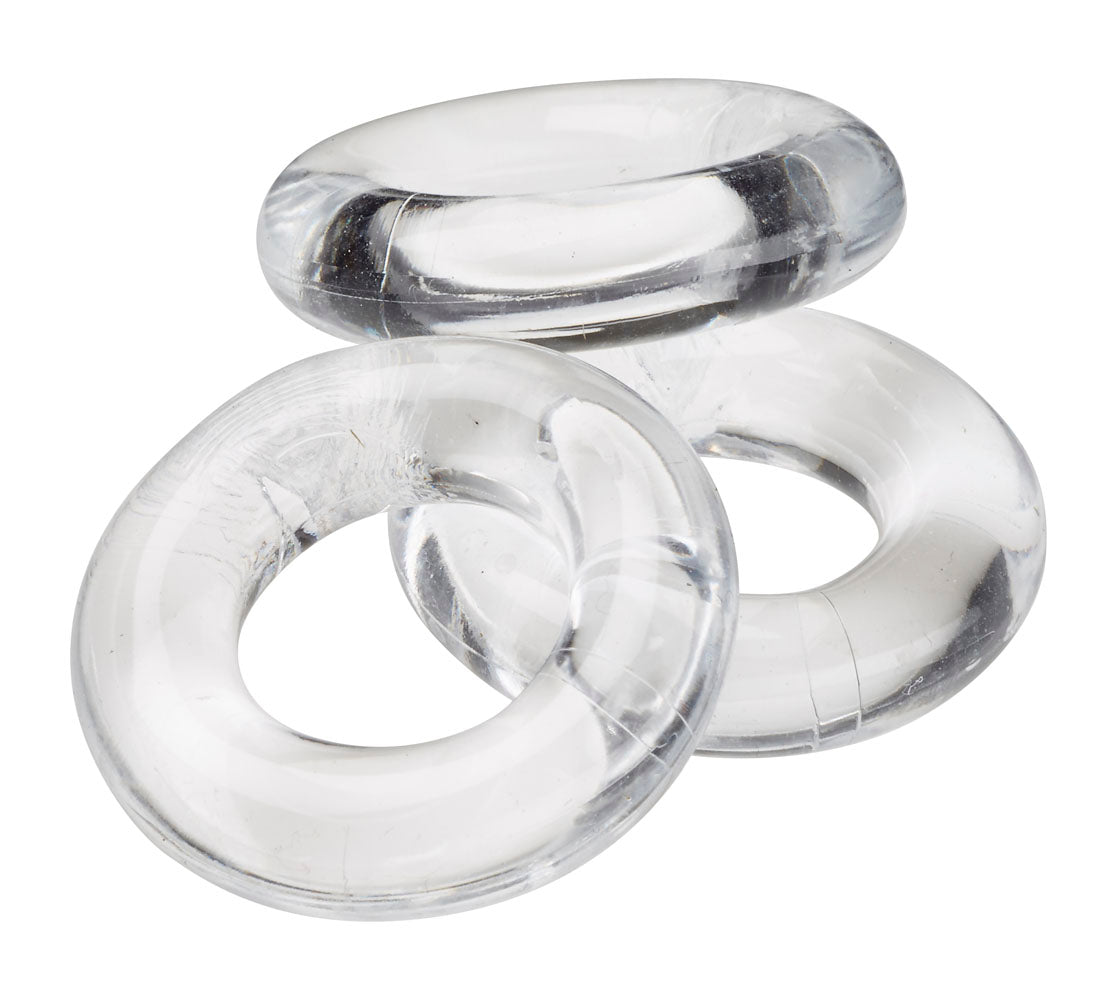 Super Stretch Clear Cockring Combo Set for Longer Performance > Cock Ring > Sets - Tophatter Daily Deals