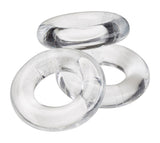 Super Stretch Clear Cockring Combo Set for Longer Performance > Cock Ring > Sets - Tophatter Daily Deals
