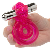 Dual Clit Flicker Vibrating Cockring with Removable Stimulator > Cock Ring > Vibrating - Tophatter Daily Deals