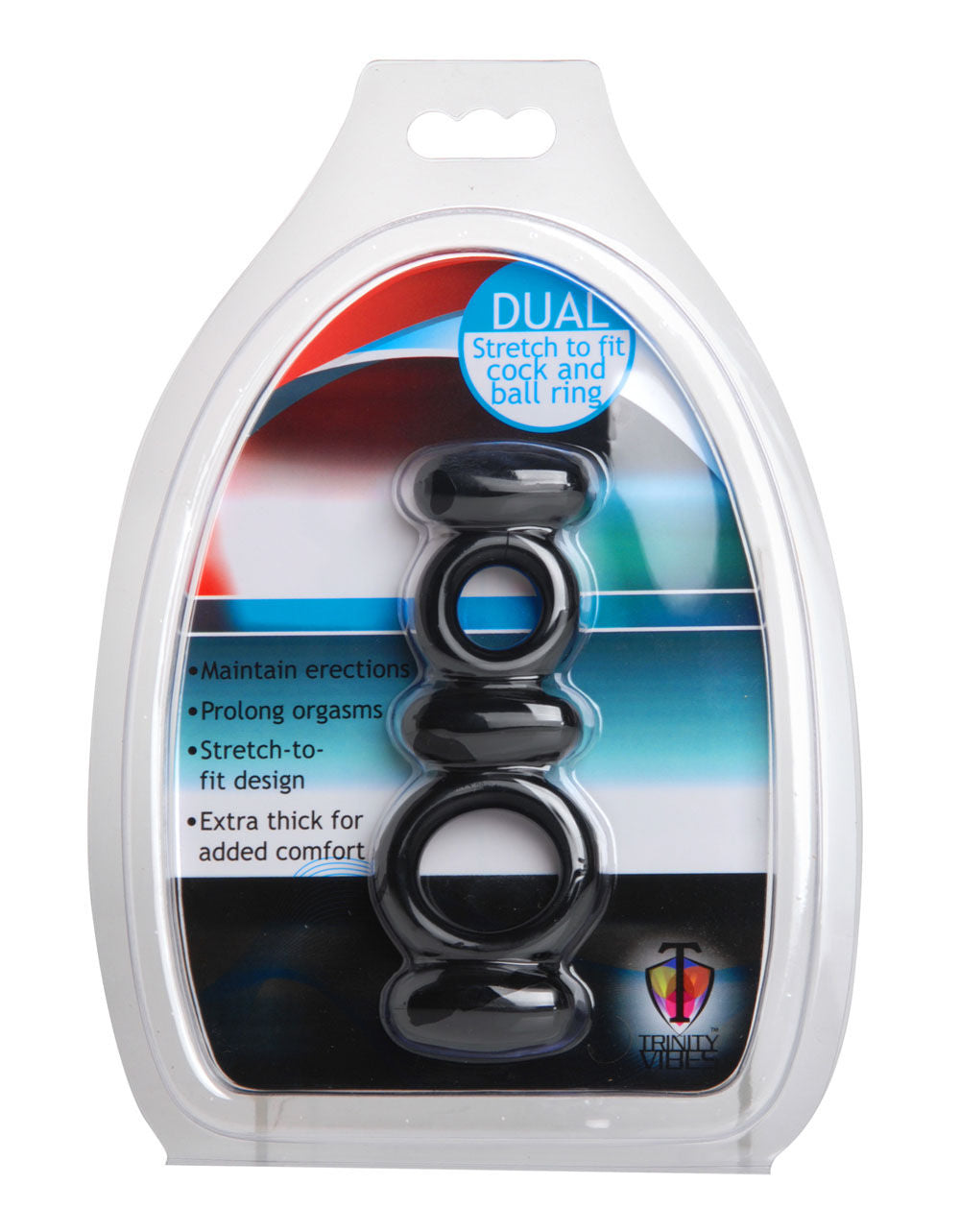 Dual Stretch To Fit Cock And Ball Ring > Cock Ring > Single - Tophatter Daily Deals
