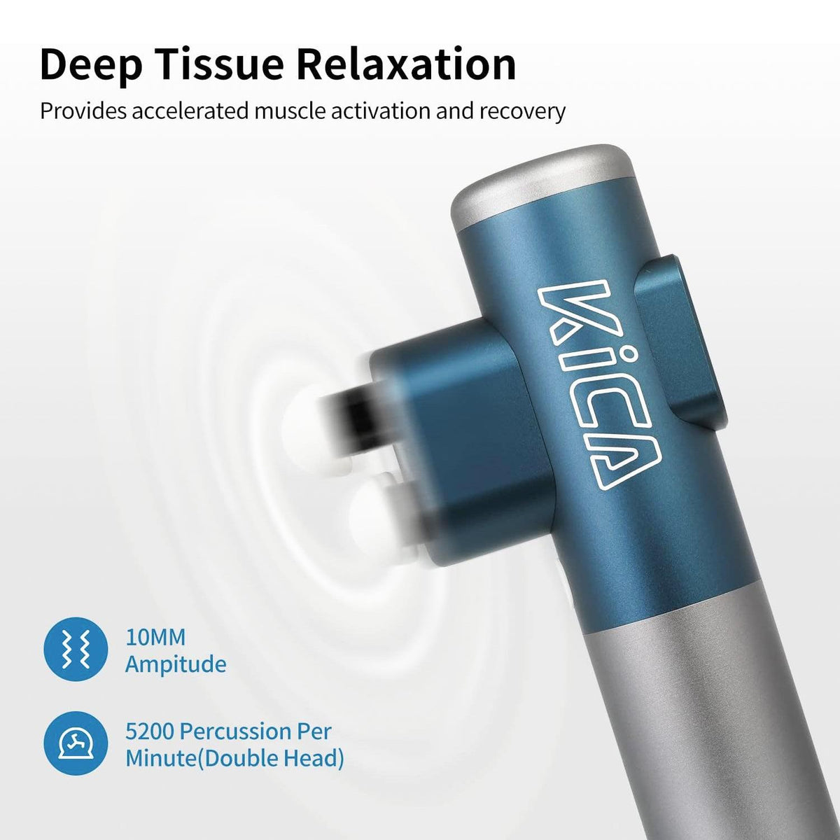 Hypervolt Massage Gun UK - Dual-head Deep Tissue Percussion Muscle Massager Handheld Massage Gun Personal Care - Tophatter Daily Deals