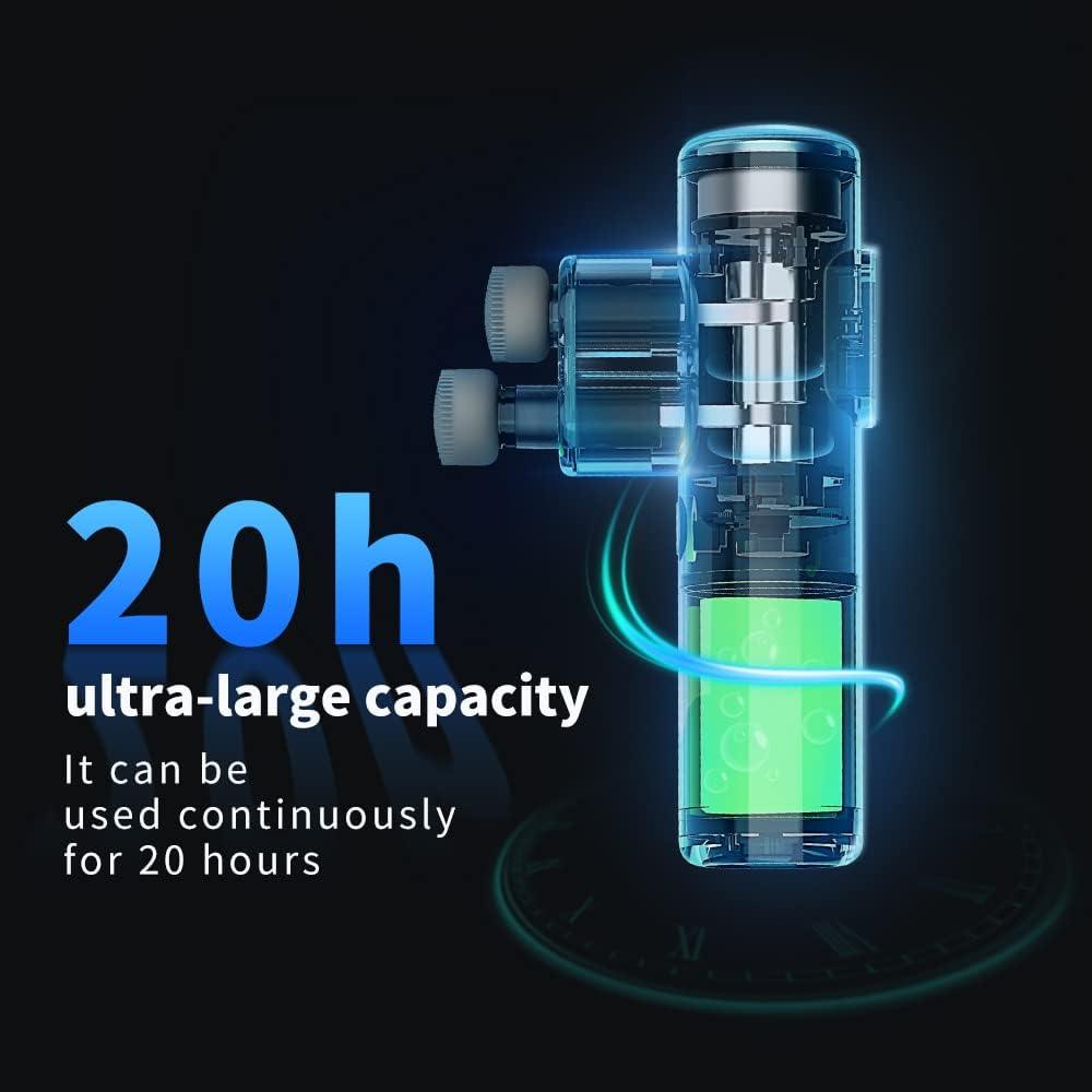 Hypervolt Massage Gun UK - Dual-head Deep Tissue Percussion Muscle Massager Handheld Massage Gun Personal Care - Tophatter Daily Deals