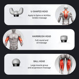 Hypervolt Massage Gun UK - Dual-head Deep Tissue Percussion Muscle Massager Handheld Massage Gun Personal Care - Tophatter Daily Deals
