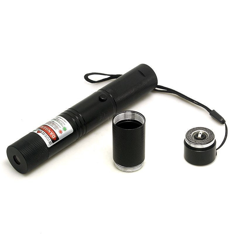 Dual Laser Pointer Pen Green + Red Military Grade 10 Miles + Star Cap + Battery + Charger 532nm Laser - Tophatter Daily Deals