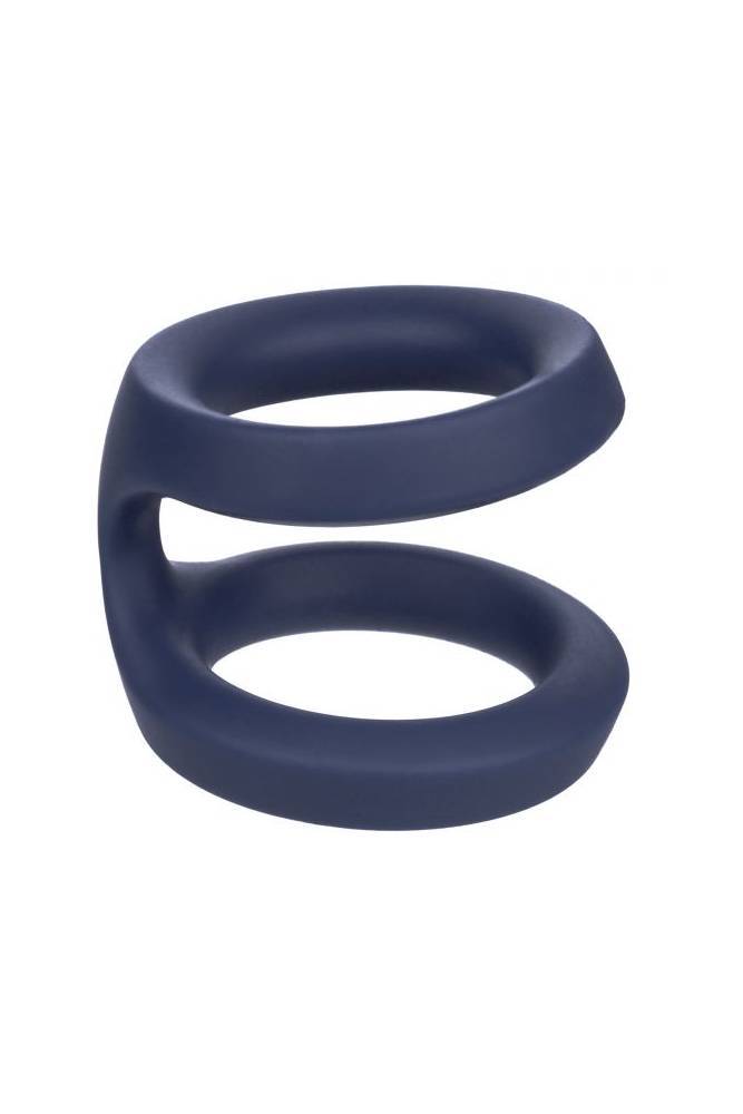 Cal Exotics - Viceroy - Dual Silicone Cock Ring - Blue Sex Toy - Tophatter Daily Deals