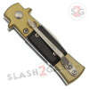 Mini Bronze Stiletto Auto Knife Cali Legal Switchblade - Black Knife-Auto - Tophatter Daily Deals