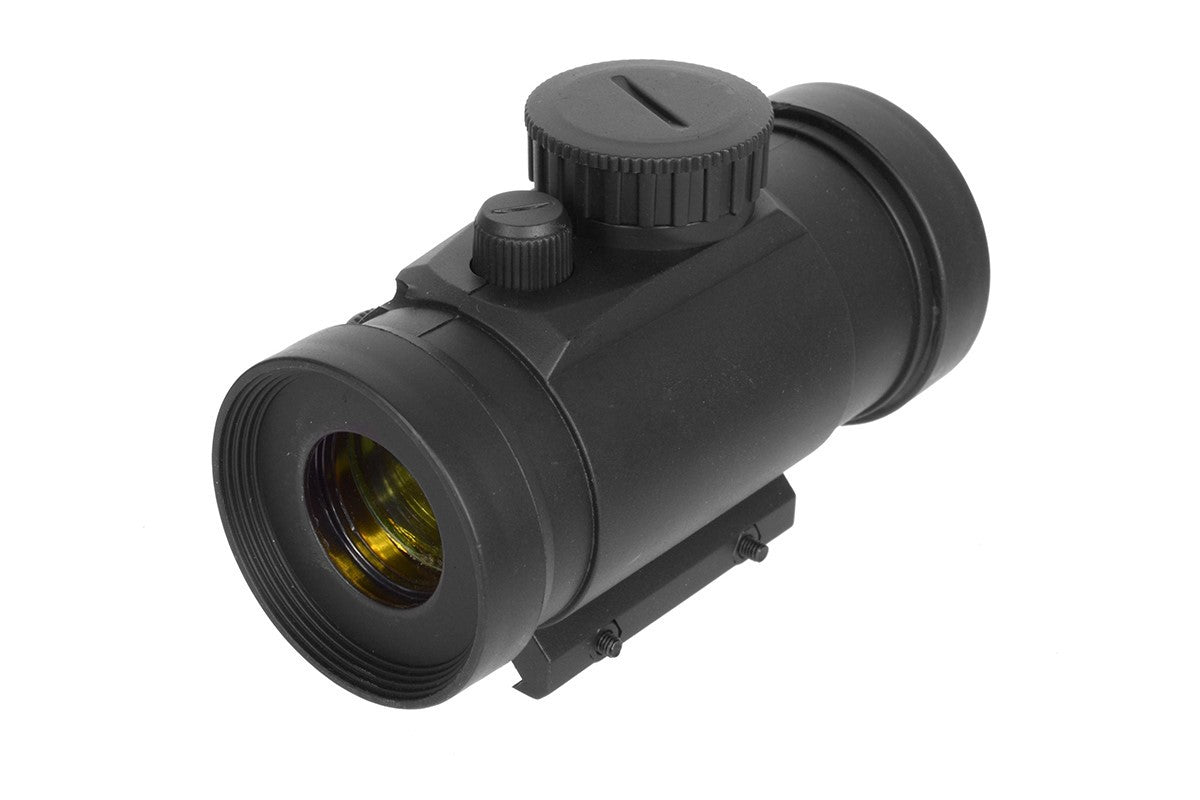 Airsoft Red Dot Scope - Plastic, Illuminated Crosshair w/ Rail Mount Airsoft-Accessories/Scopes - Tophatter Daily Deals