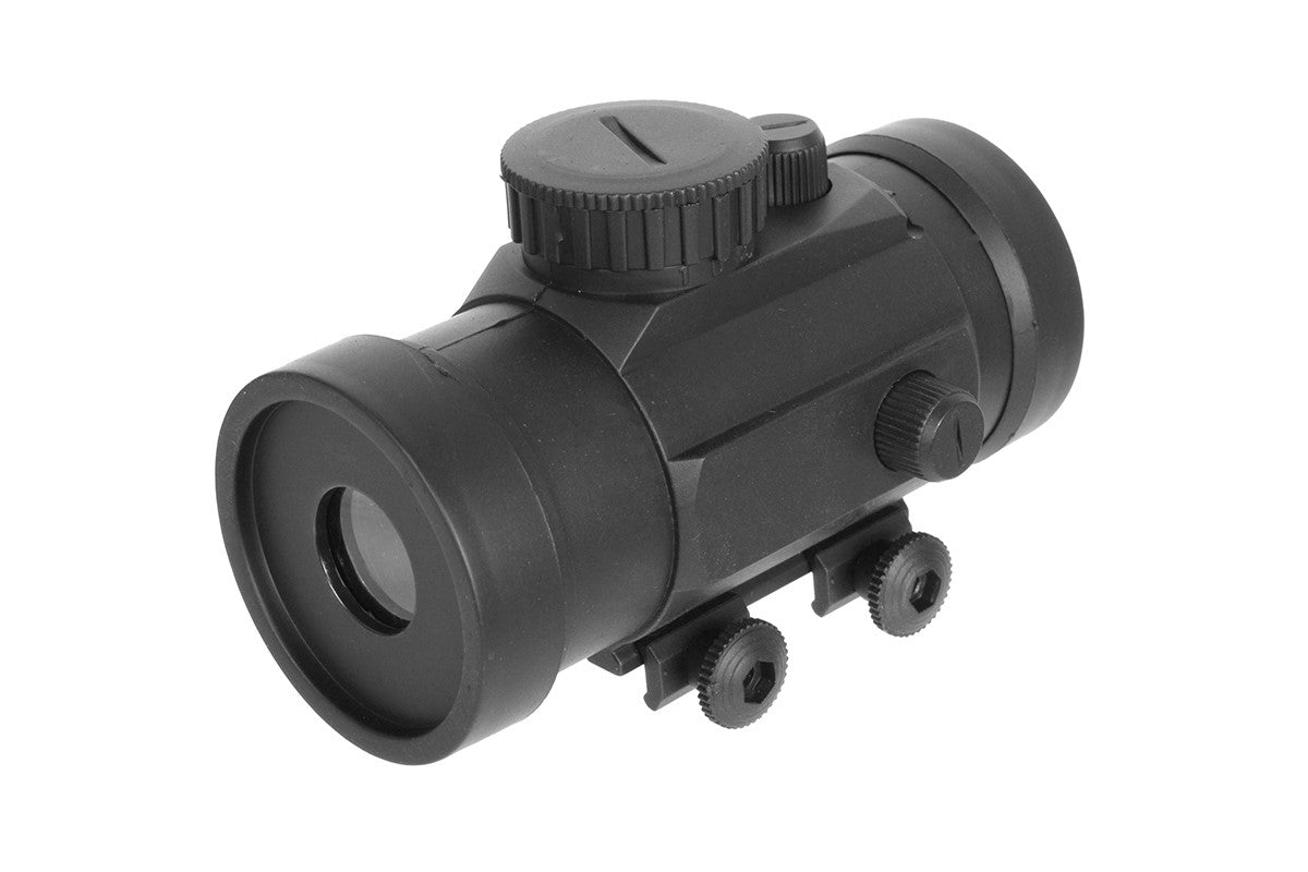 Airsoft Red Dot Scope - Plastic, Illuminated Crosshair w/ Rail Mount Airsoft-Accessories/Scopes - Tophatter Daily Deals