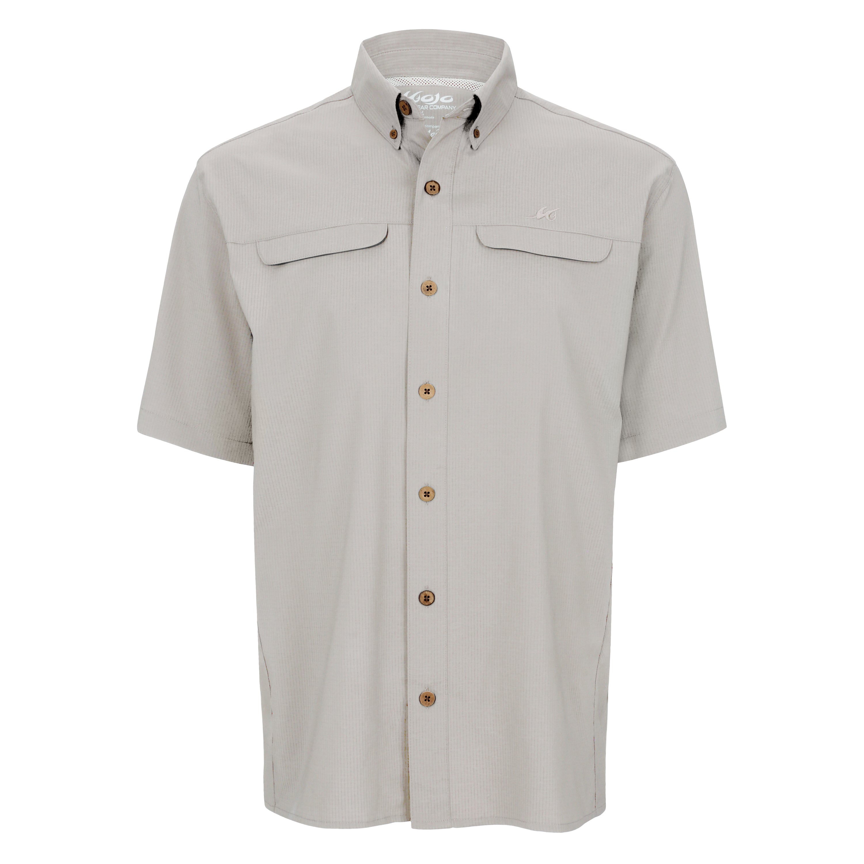 Mojo Sportswear Company Mr. Big Short Sleeve Men's Fishing Shirt Dune Polos - Tophatter Daily Deals