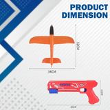 Airplane Launcher Toy – Kids 2 Flight Mode Airplane EPP Foam Gliders Fly Toy Catapult Launcher Gun Set Airplane Launcher Toy - Tophatter Daily Deals