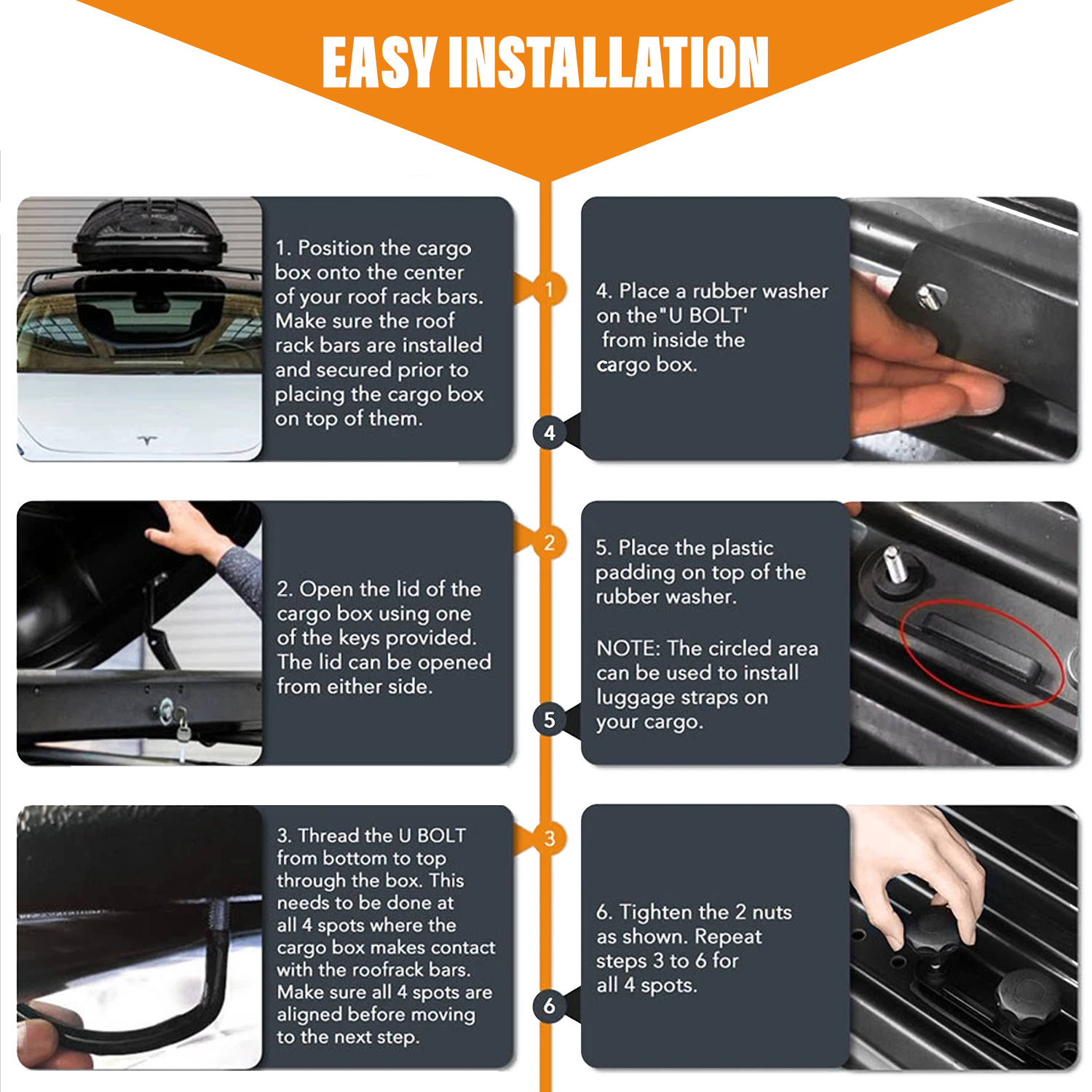 Car Roof Box – 320 Litre Lockable Hard Shell Roof Luggage Storage Carrier Roof Boxes - Tophatter Daily Deals