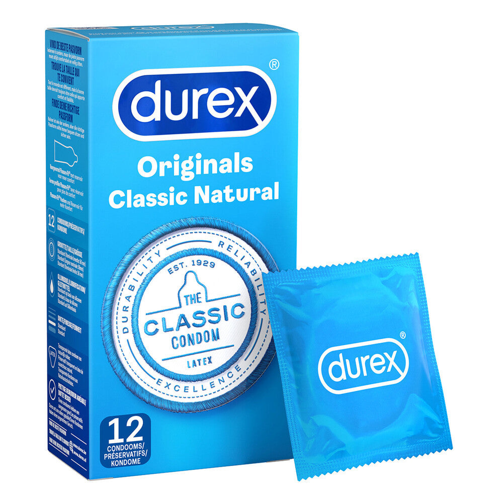 Durex Originals Classic Natural – Transparent Condom 12 Pack > Essentials > Condoms - Tophatter Daily Deals